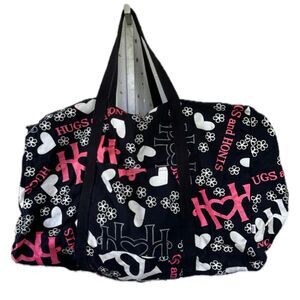 Hugs And Honis Hawaiian Designer Vintage Rare Pop Art Large Canvas Duffle Bag